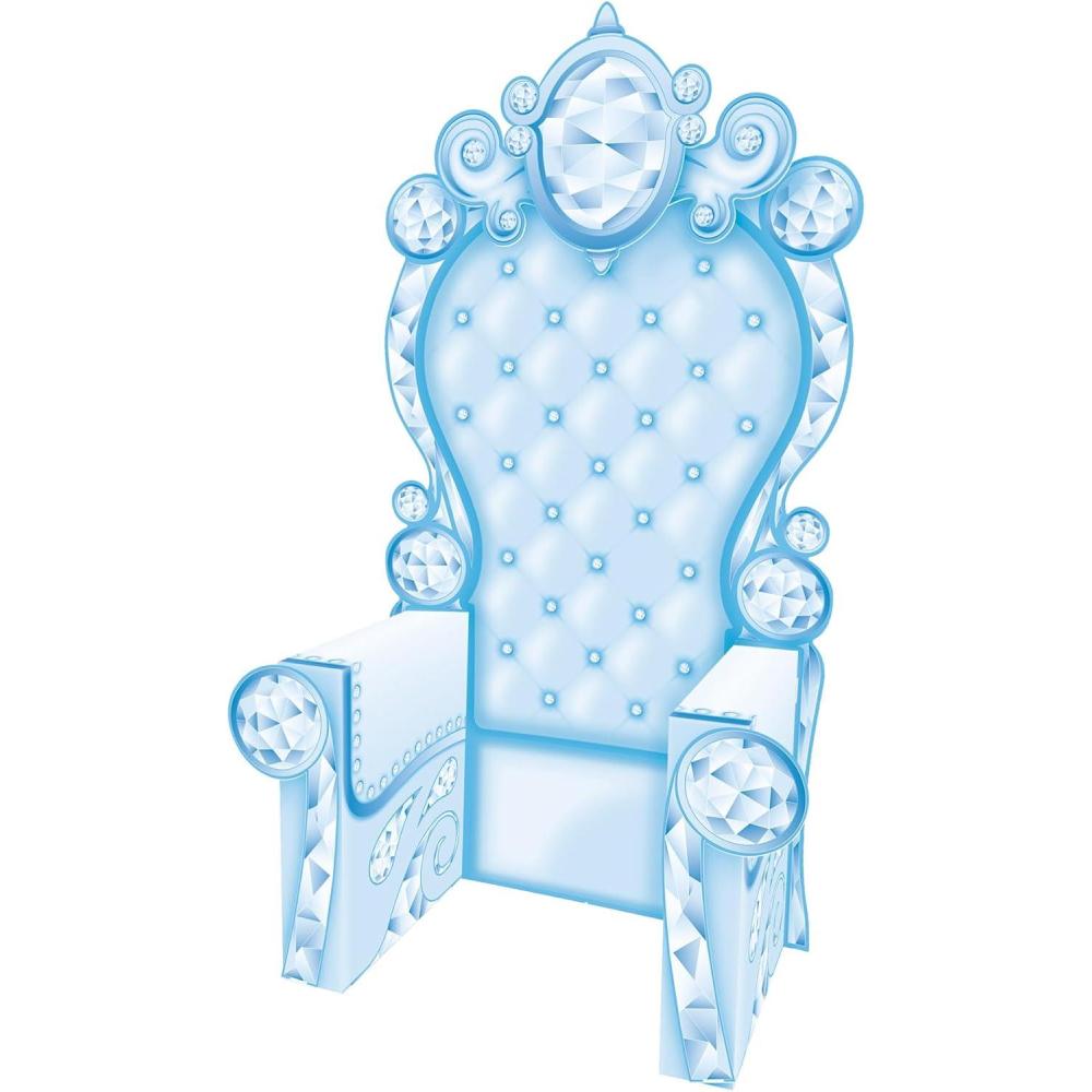imageBeistle 7 175quot x 3 925quot Cardboard Winter Wonderland Prom Chair Throne Photo Prop Snowy Christmas Dcor USA Made
