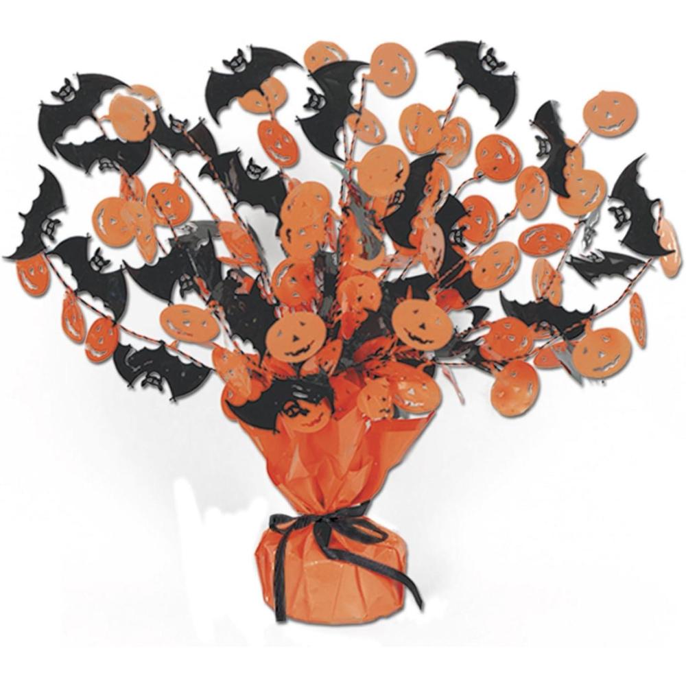 imageBeistle Bat and Pumpkin Gleam and Burst Centerpiece 15Inch