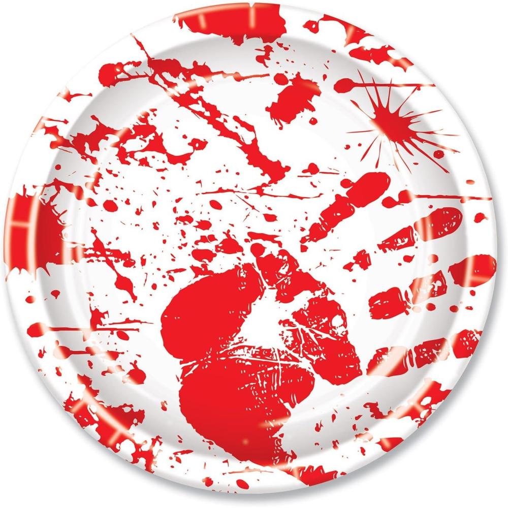 imageBeistle Bloody Handprints 9 Inch Plates