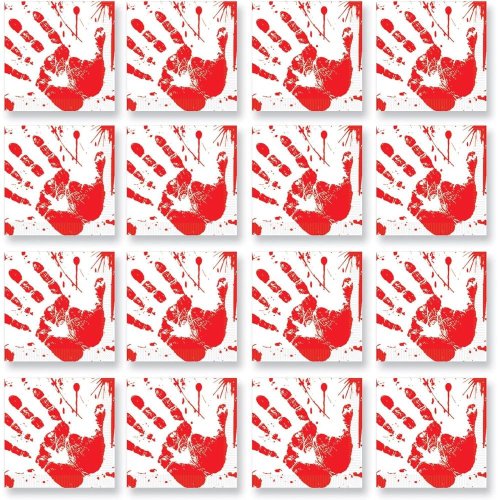 imageBeistle Bloody Handprints Luncheon Napkins