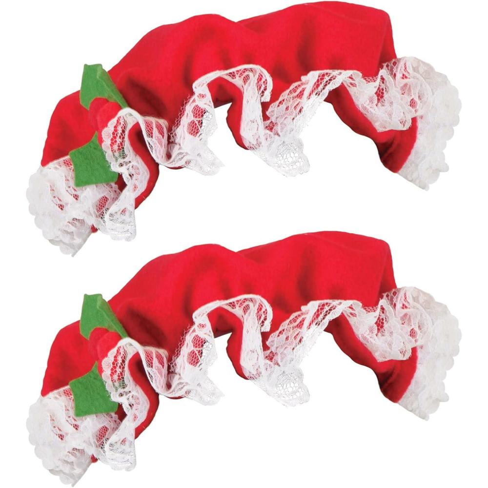 imageBeistle Christmas Hats Santa ampamp Mrs Claus Festive Headwear for XMas Parties Parades Office Events ampamp Family GatheringsMrs Claus Hat 2pack