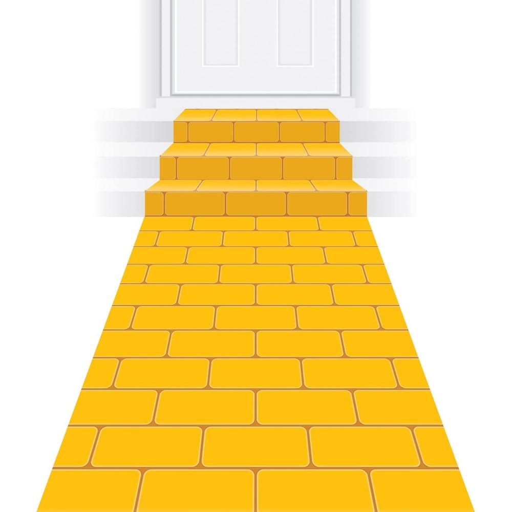 imageBeistle Gold Star RunnerYellow Brick  Novelty
