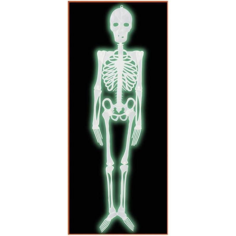 imageBeistle Halloween Party Plastic 4 NiteGlow Skeleton Prop  12 Pack 1Pkg