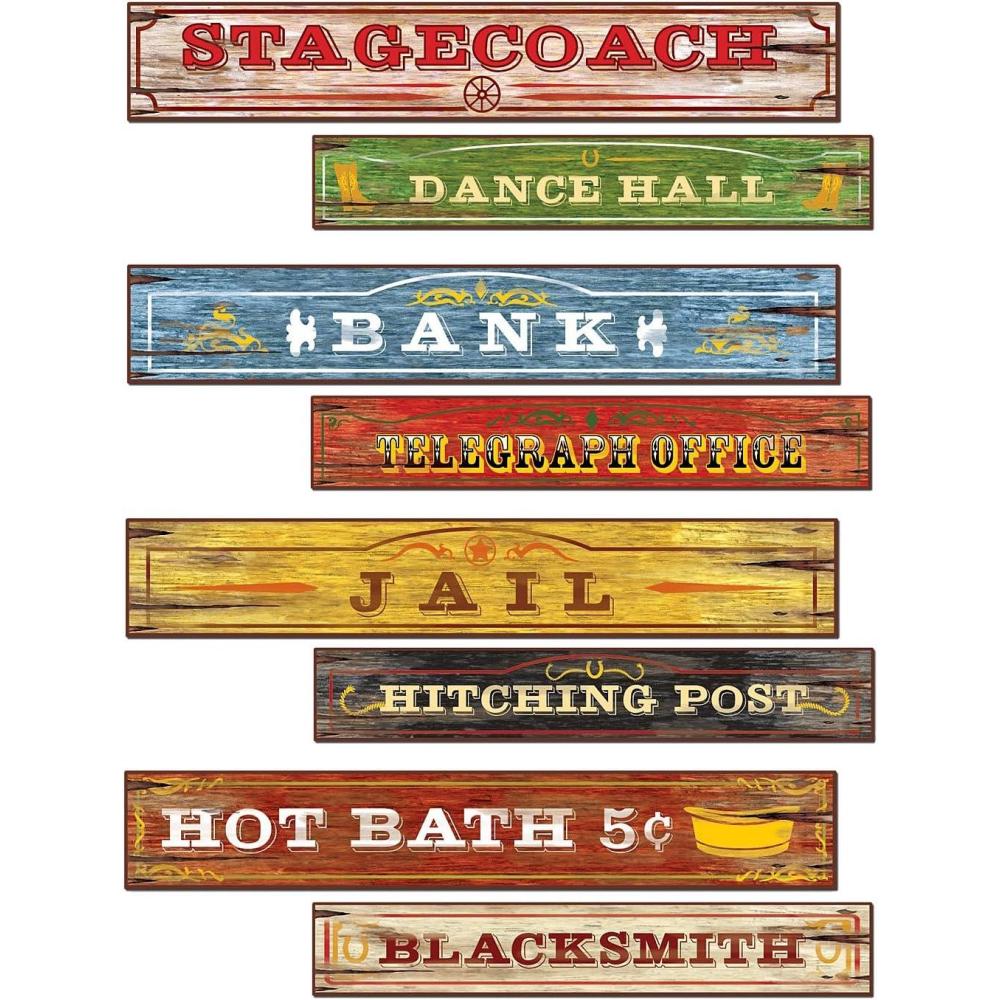 imageBeistle Old Western Sign Cutouts