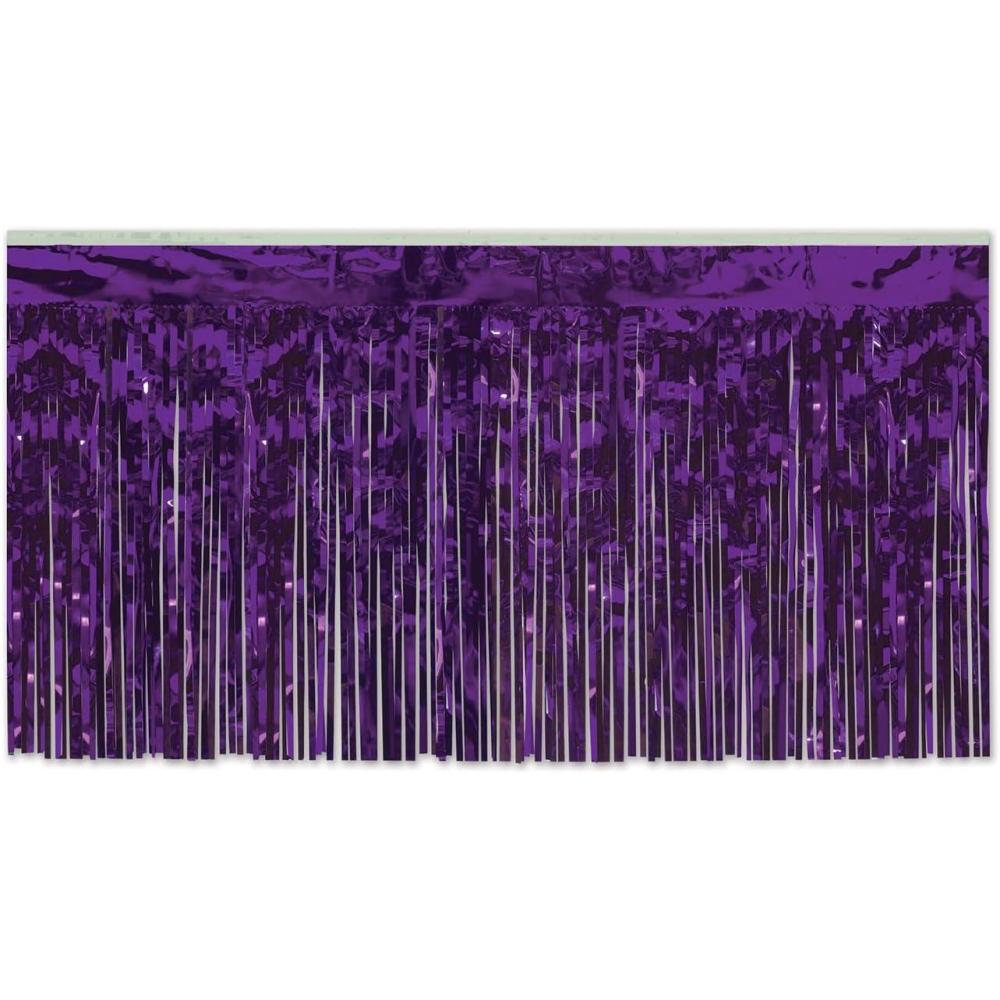 imageBeistle Table Skirt Red Metallic Fringe Tableware for Banquets ampamp Festive Occasions Party Decor ampamp Christmas Theme Decorations 30quot x 14Multi Color