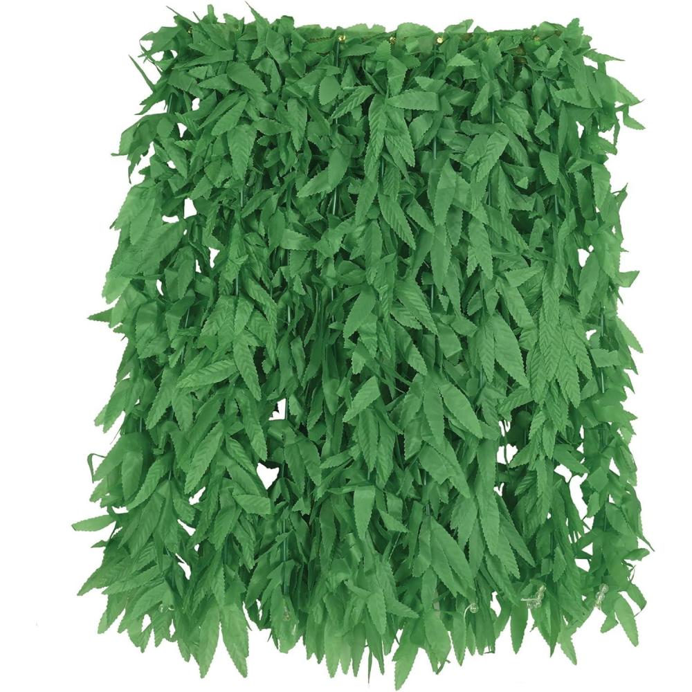 imageBeistle Womens 50456 Tropical Fern Leaf Hula Skirt 24quot Green 0 US