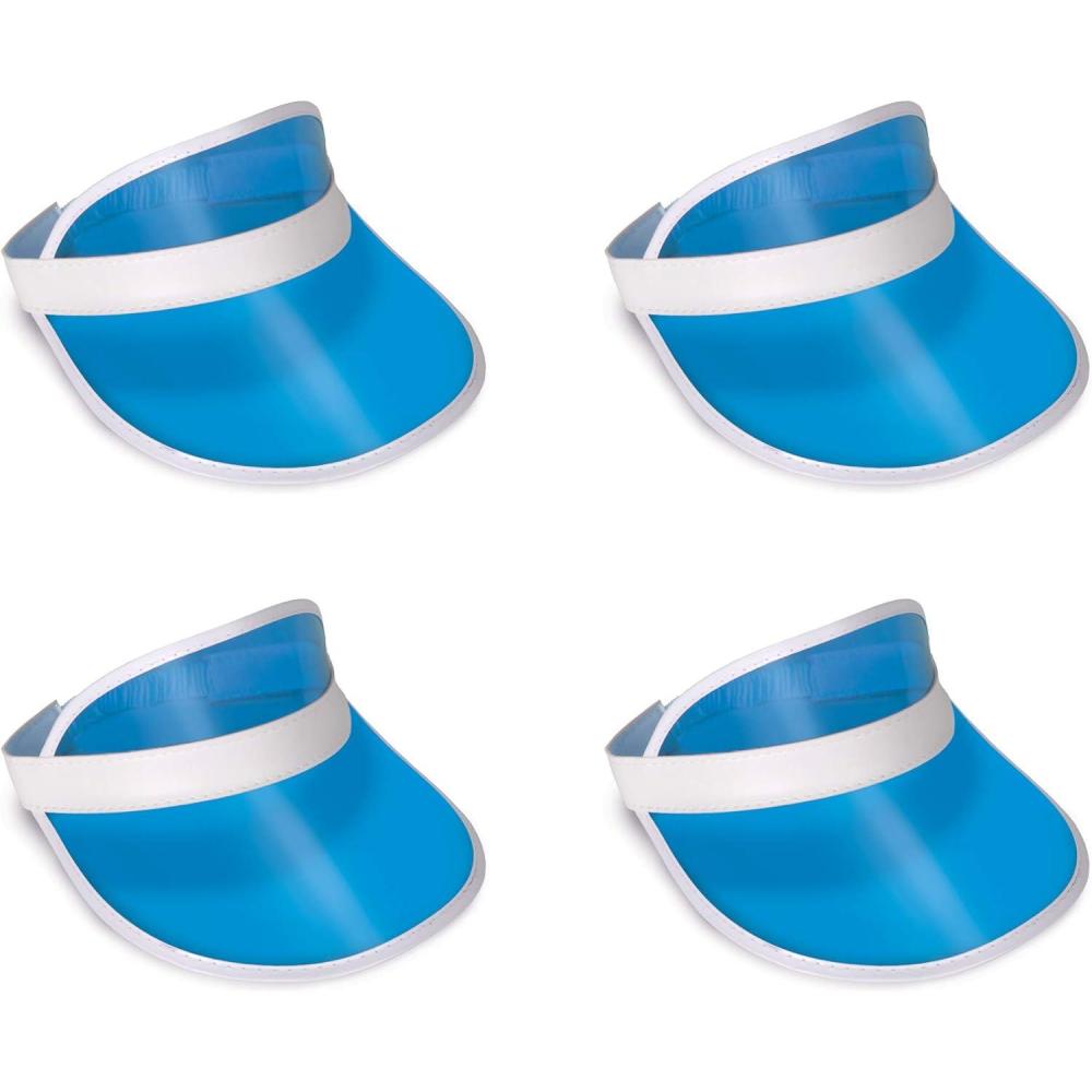 imageClear Plastic Dealers VisorsSun Hat Pack of 4