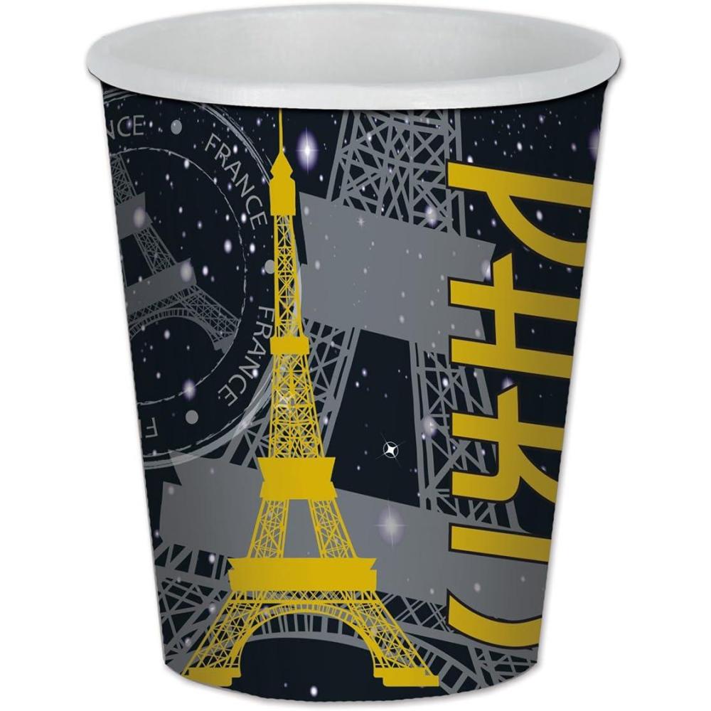 imageFall Leaf Beverage Cups 9ozParis Eiffel Tower