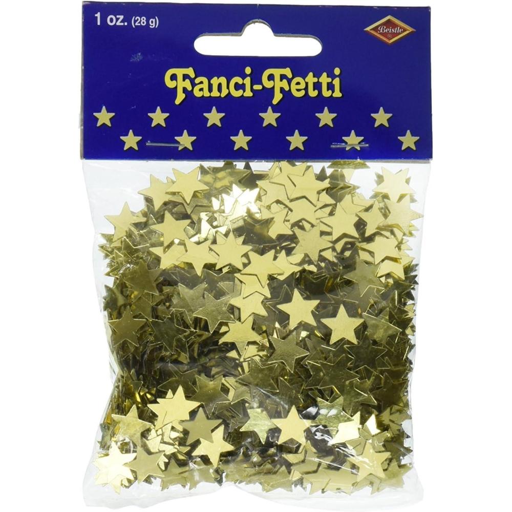 imageFanciFetti Stars gold Party Accessory  1 count 1 OzPkgMulticolor