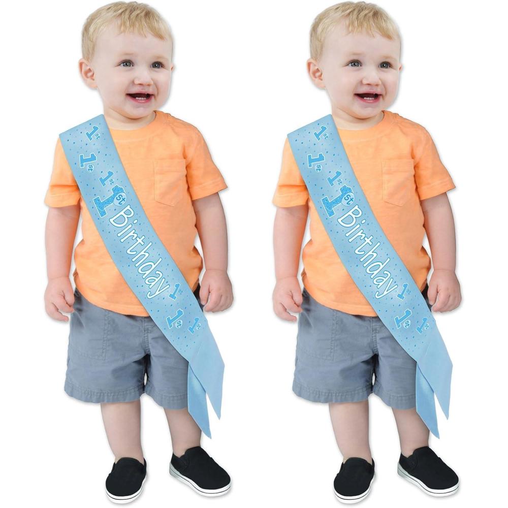 imageMy 1st Birthday Rosette in BlueBlue Sash