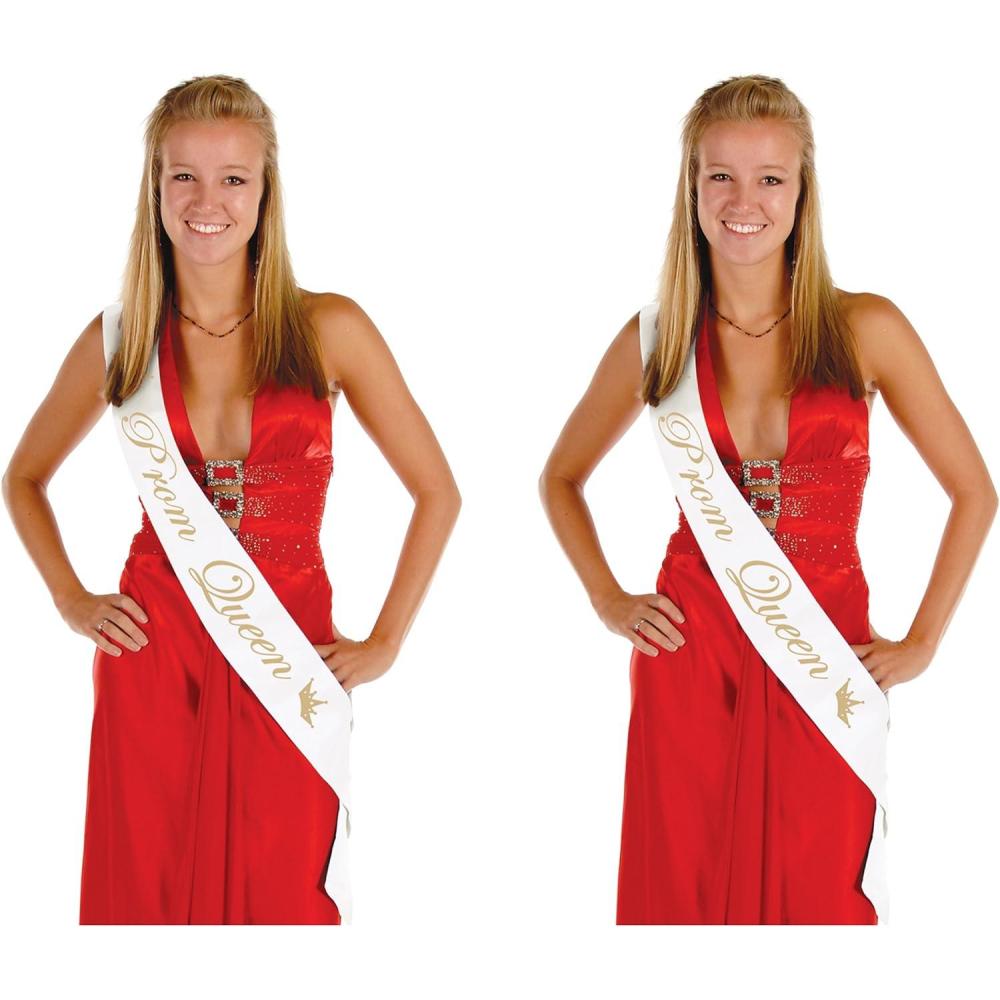 imageProm Queen Satin Sash Pack of 2