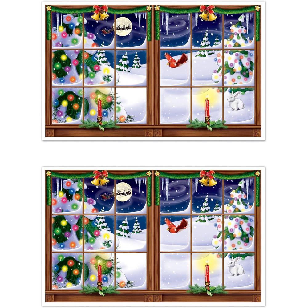 imageSnowy Christmas InstaView Party Accessory 1 count 1Pkg2 piece