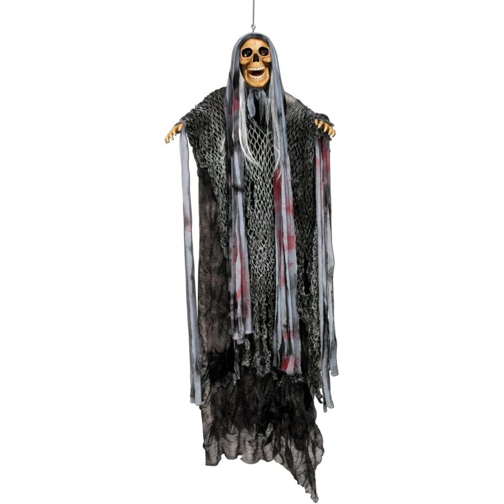 imageSpinnin Hangin Skeleton requires 3 AA batteries not included Party Accessory  1 count 1Pkg