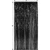 1-Ply FR Gleam ‘N Curtain (silver) Party Accessory (1 count) (1/Pkg)(Black)