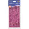 1-Ply FR Gleam ‘N Curtain (silver) Party Accessory (1 count) (1/Pkg)(Cerise)