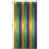 1-Ply FR Gleam ‘N Curtain (silver) Party Accessory (1 count) (1/Pkg)(Gold/Green/Purple)