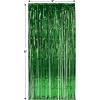 1-Ply FR Gleam ‘N Curtain (silver) Party Accessory (1 count) (1/Pkg)(Green)