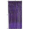 1-Ply FR Gleam ‘N Curtain (silver) Party Accessory (1 count) (1/Pkg)(Purple)