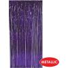 1-Ply FR Gleam ‘N Curtain (silver) Party Accessory (1 count) (1/Pkg)(Purple)