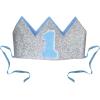 2 Piece Glittered Baby’s 1st Birthday Crowns