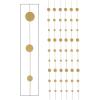 Beistle , 12 Piece Glittered Dot Stringers, 6′ (Gold)