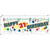 Beistle , 2 Piece Happy “21st” Birthday Sign Banners, 5′ x 21”(Happy “21st” Birthday Sign Banner – (2 Pack))