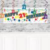 Beistle , 2 Piece Happy “21st” Birthday Sign Banners, 5′ x 21”(Happy “21st” Birthday Sign Banner – (2 Pack))