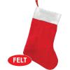 Beistle , 4 Piece Felt Christmas Stockings, 15” (Red/White)(15″)