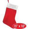 Beistle , 4 Piece Felt Christmas Stockings, 15” (Red/White)(15″)