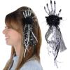 Beistle 00324, 2 Piece Skeleton Hand Hair Clips