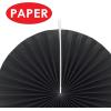 Beistle 10 Piece Black & Gold Paper and Metallic Foil Round Decorative Fans For New Year’s Eve Party Awards Night Decorations Birthday Party Supplies