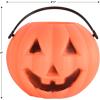 Beistle 12 Piece 3″ x 2.75″ Plastic Miniature Jack-O-Lantern Buckets, Pumpkin Decorations for Halloween Party Supplies(3″ x 2.75″)