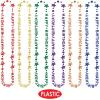 Beistle 12-Pack Happy Birthday Necklace, Multicolored HBD Plastic Costume Accessory for Celebrations & Gatherings, Birthday Jewelry & Party Favor, 36”(12-Pack)
