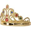 Beistle 12-Pack Plastic Jeweled Queen-Feets Tiara, Gold