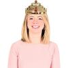 Beistle 12-Pack Plastic Jeweled Queen-Feets Tiara, Gold