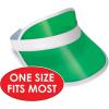 Beistle 12-Piece Clear Plastic Dealer’s Visor in Green/White, Casino Themed Party Accessories, Las Vegas Halloween Costume Accessories
