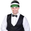 Beistle 12-Piece Clear Plastic Dealer’s Visor in Green/White, Casino Themed Party Accessories, Las Vegas Halloween Costume Accessories