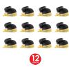 Beistle 12-Piece Sequined Flapper Hats in Black/Gold.White, Elegant Roaring 20s Great Gastby Halloween Costume Party Accessories, Dress Up Event Supplies