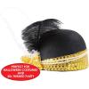 Beistle 12-Piece Sequined Flapper Hats in Black/Gold.White, Elegant Roaring 20s Great Gastby Halloween Costume Party Accessories, Dress Up Event Supplies