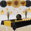 Beistle 18 Piece Foil Star Cutouts in Assorted Sizes, Gold