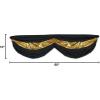 Beistle 1-Pack Fabric Bunting, 5-Feet 10-Inch, Black and Gold(Black & Gold Fabric Bunting)