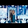 Beistle 2 Piece 33.75″ x 14.25″ Cardboard Winter Wonderland Prom Decorations, Short Column Photo Props, Christmas Party Décor