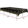 Beistle 2 Piece 54″ x 108″ Rectangular Plastic Metallic Jackpot Casino Table Covers for Las Vegas Theme Poker Parties
