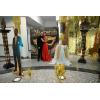 Beistle 2 Piece 7′ 6″ x 16.75″ Cardboard Masquerade Ball Tall Column Photo Props, Carnival Mardi Gras Prom Decorations