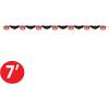 Beistle 2 Piece 7 FT Wide Glittered Pumpkin & Bat Banners for Halloween Party Decorations