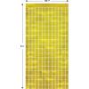 Beistle 2 Piece Metallic Plastic Square Fringed Photo Backdrop Curtains For Birthday Party, Wedding Reception, Graduation Celebration, Baby Theme, Bridal Shower Decorations(Gold)