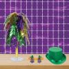 Beistle 2 Piece Metallic Plastic Square Fringed Photo Backdrop Curtains For Birthday Party, Wedding Reception, Graduation Celebration, Baby Theme, Bridal Shower Decorations(Purple)