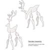 Beistle 2 Piece Plastic Reindeer Photography Props for Christmas Party Decorations, Winter Holiday Photo Backgrounds