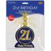 Beistle 21st Birthday Centerpieces 2 Piece, 13″, Blue/Gold