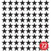 Beistle 24-Pack Foil Gold Star Cutouts, Party Decorations for Festive Celebrations, Awards Night Supplies, Starry Theme Decor for Wall & Table, 15”(Black (72-pack))